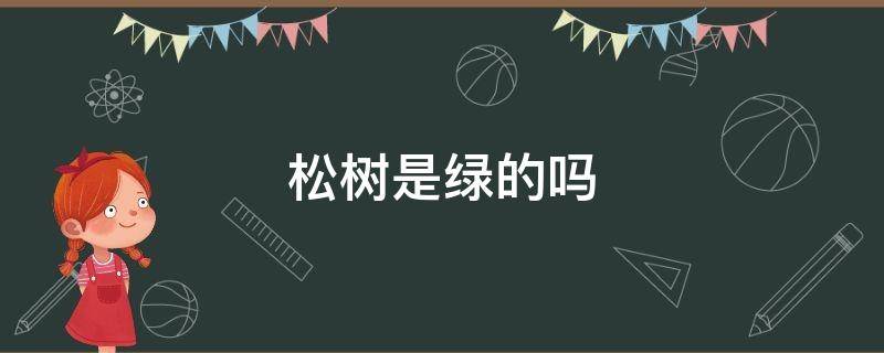 松树是绿的吗 松树还有什么树常年绿