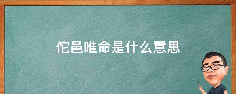 佗邑唯命是什么意思 他邑唯命还是佗邑唯命