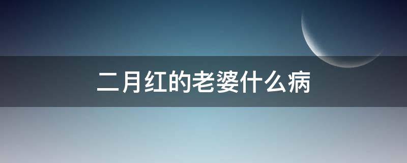 二月红的老婆什么病 二月红后来娶妻了吗