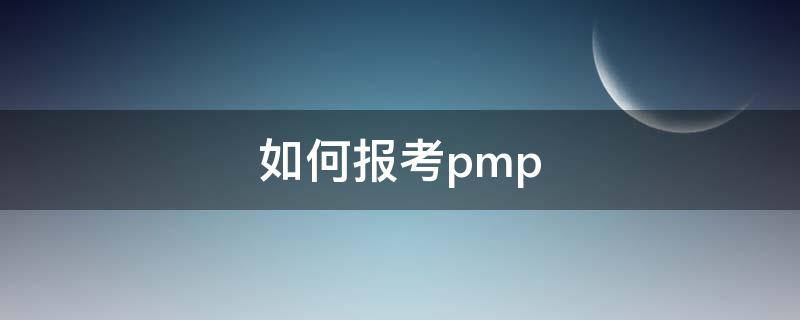 如何报考pmp 如何报考公务员