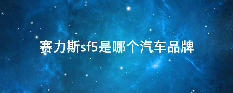 赛力斯sf5是哪个汽车品牌（赛力斯sf5是哪个汽车品牌小鹏和特斯拉）