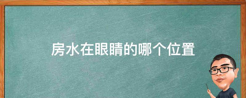 房水在眼睛的哪个位置 房水在眼睛的哪个位置图片