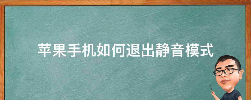 苹果手机如何退出静音模式 苹果手机如何退出静音模式6