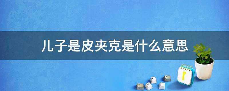 儿子是皮夹克是什么意思 为什么说儿子是皮夹克是什么意思呢