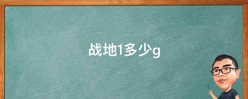 战地1多少g 战地1多少G