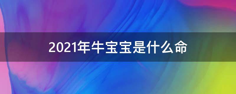 2021年牛宝宝是什么命（2021年牛宝宝是什么命?）