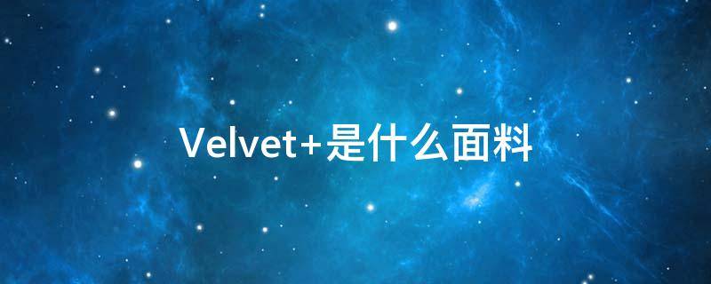 Velvet（velvet品牌介绍）