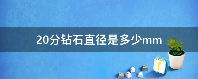 20分钻石直径是多少mm 10分钻石直径多大