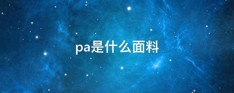 pa是什么面料 PAYON是什么面料成分