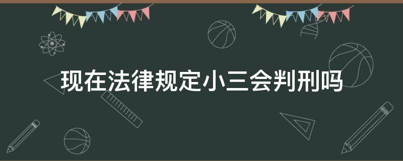 现在法律规定小三会判刑吗（小三在什么情况下可判刑）