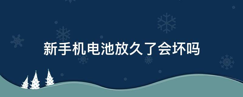 新手机电池放久了会坏吗（手机电池放久了会不会坏掉）