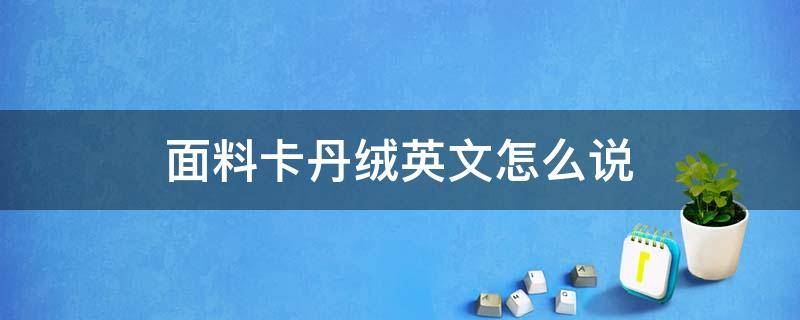 面料卡丹绒英文怎么说 卡丹绒面料图片