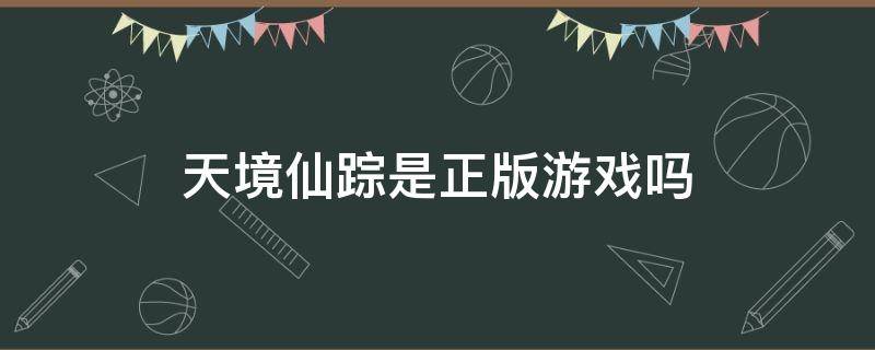 天境仙踪是正版游戏吗 魔境仙踪游戏正版