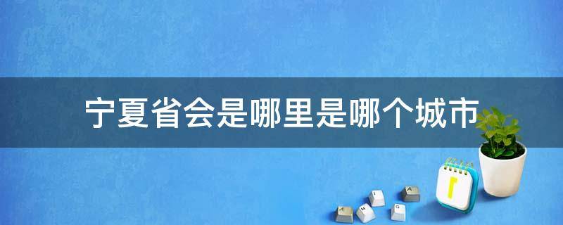 宁夏省会是哪里是哪个城市 宁夏的省会是哪座城市