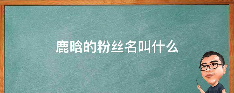 鹿晗的粉丝名叫什么（鹿晗的粉丝名叫什么和应援色是什么）