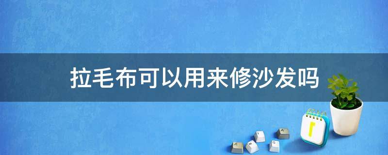 拉毛布可以用来修沙发吗（沙发上用的毛毛布）