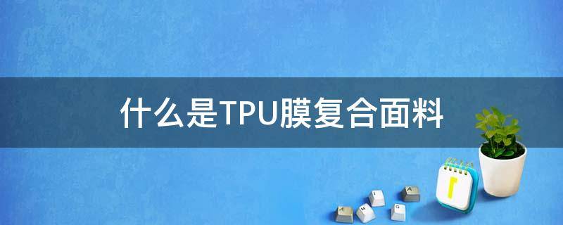 什么是TPU膜复合面料（tpu贴膜是什么材料）