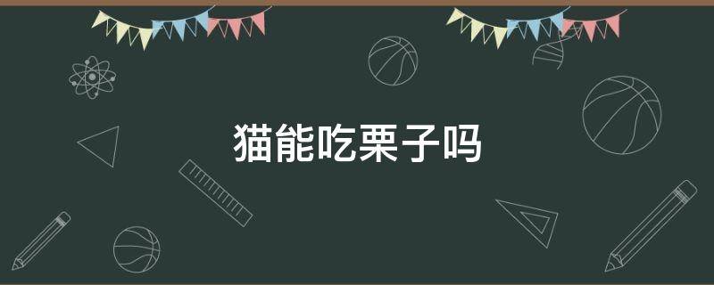 猫能吃栗子吗（猫能吃栗子吗0）