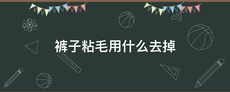 裤子粘毛用什么去掉 裤子上粘毛了有什么办法去除吗