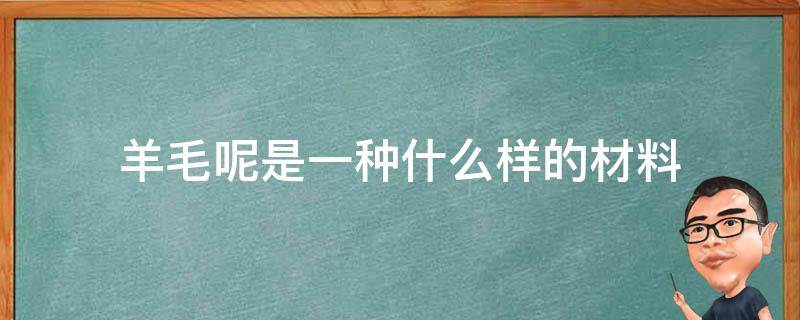 羊毛呢是一种什么样的材料（纯羊毛是什么材料）