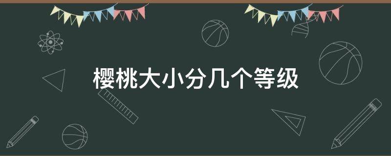 樱桃大小分几个等级 樱桃大小分几个等级图片