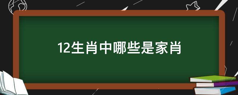 12生肖中哪些是家肖（十二生肖中哪些是家肖）