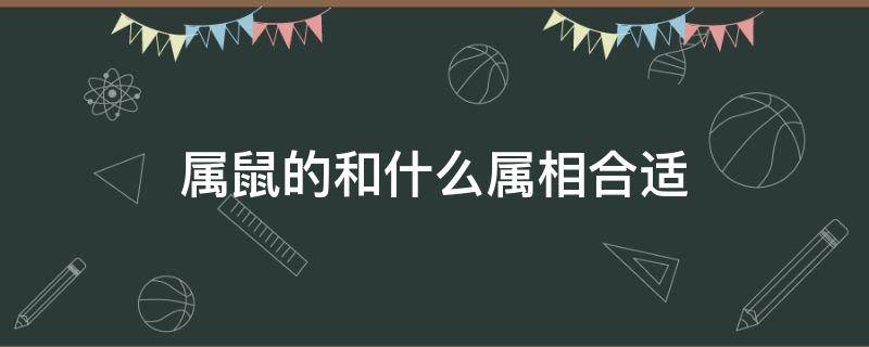 属鼠的和什么属相合适 属鼠和啥属相最合适