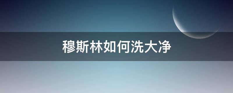 穆斯林如何洗大净（穆斯林如何洗大净三次）