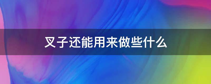 叉子还能用来做些什么（叉子可以做什么）