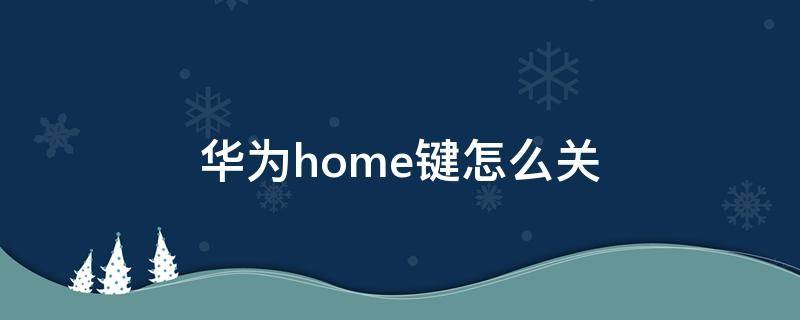 华为home键怎么关 华为home键怎么关p40
