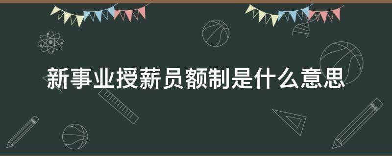 新事业授薪员额制是什么意思（新事业单位授薪员额制）