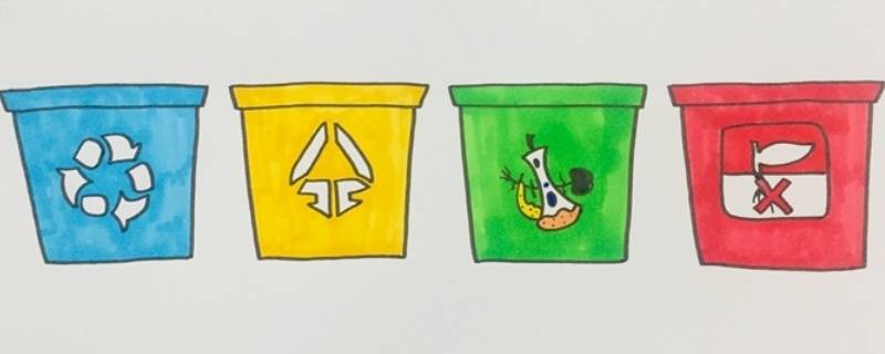垃圾桶的标志怎么画（垃圾分类垃圾桶图案垃圾桶的标志怎么画）