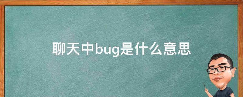 聊天中bug是什么意思（BUG啥意思?）