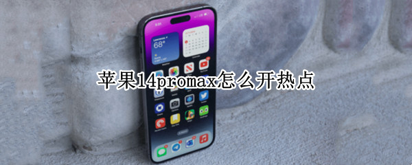 苹果14promax怎么开热点（苹果11promax热点怎么开）