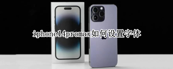 iphone14promax如何设置字体（苹果13promax字体怎么设置）