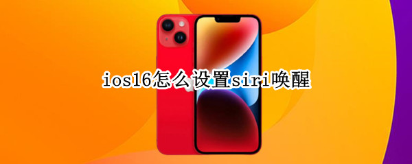 ios16怎么设置siri唤醒 iphone唤醒siri设置