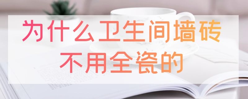 为什么卫生间墙砖不用全瓷的（卫生间墙面只能用瓷砖吗）