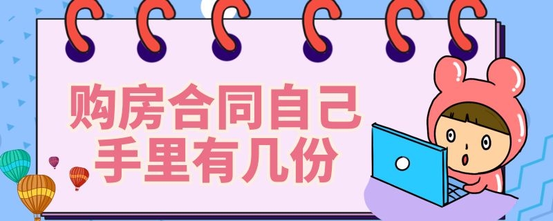 购房合同自己手里有几份（购房合同拿几份）