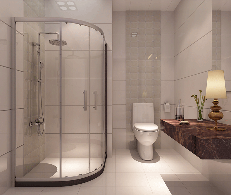 淋浴房弧形门—弧形淋浴房安装流程 弧形淋浴门安装视频