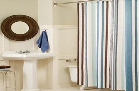 浴帘杆安装方法