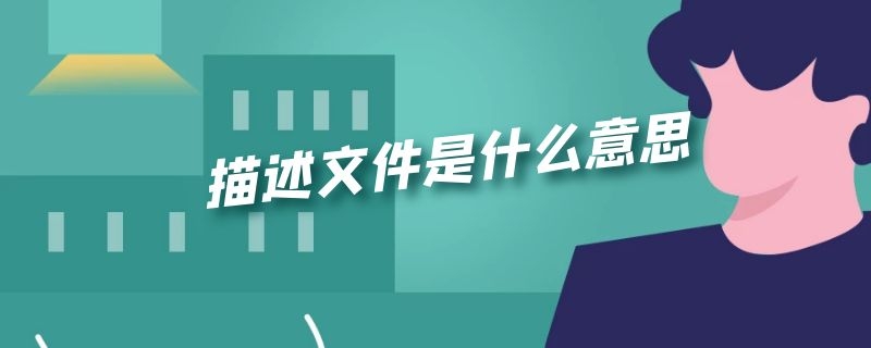 描述文件是什么意思