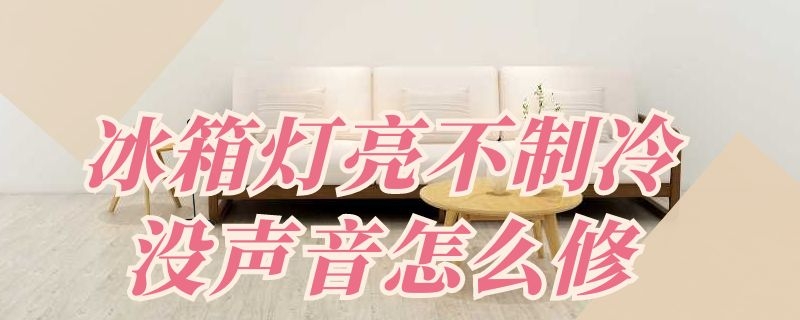 冰箱灯亮不制冷没声音怎么修