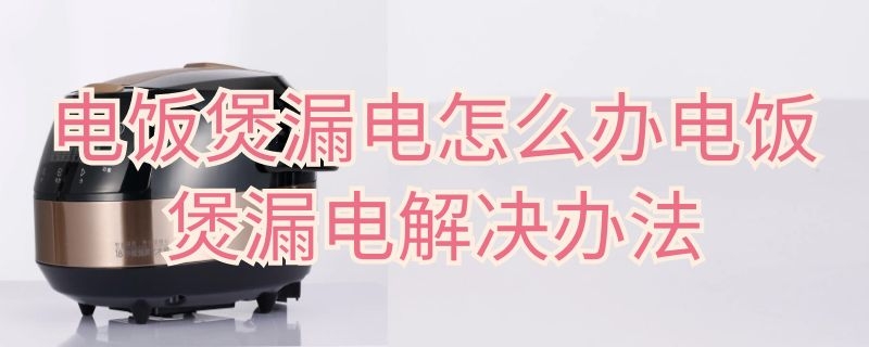 电饭煲漏电怎么办电饭煲漏电解决办法