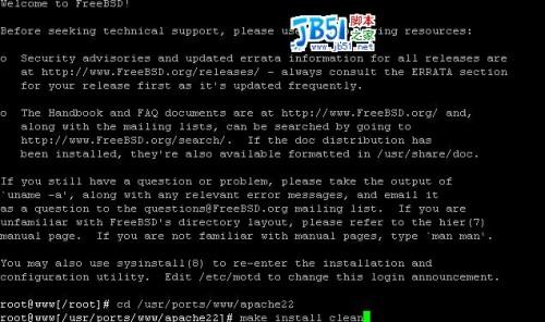 FreeBSD6.2上搭建apache2.2+mysql5.11+php5+phpmyadmin