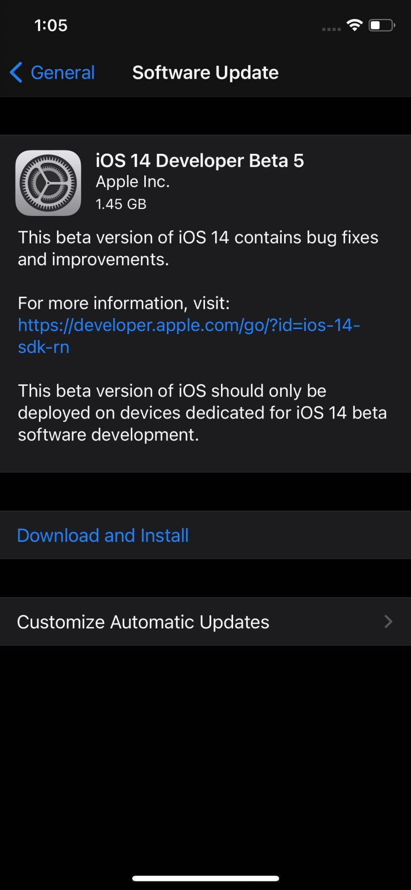 iOS14Beta5更新了什么内容 ios14.5beta5更新了什么内容