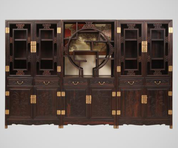 想要购买中式红木书柜 想找一找红木做的书柜