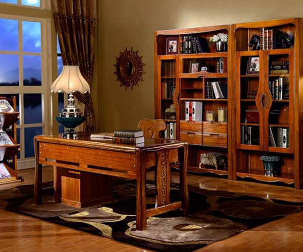 书房选择胡桃木书柜好不好 特色优点为选购带来便利