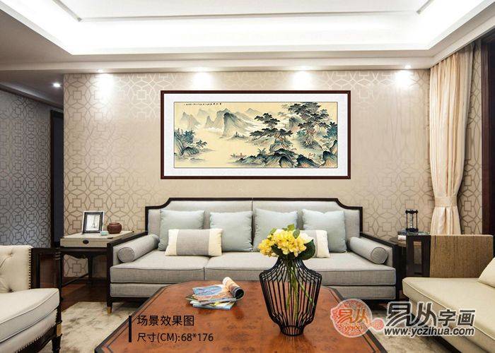 新中式客厅沙发墙挂什么画好 这4款更受大众青睐