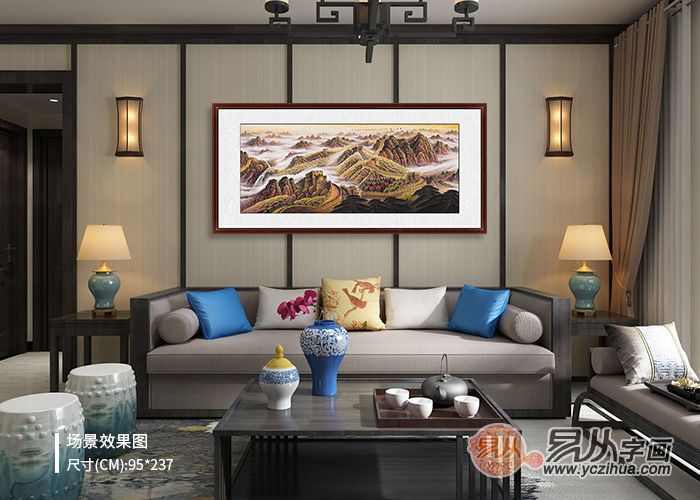 中式风格客厅该怎样挂画？不可不懂的5点挂画原则